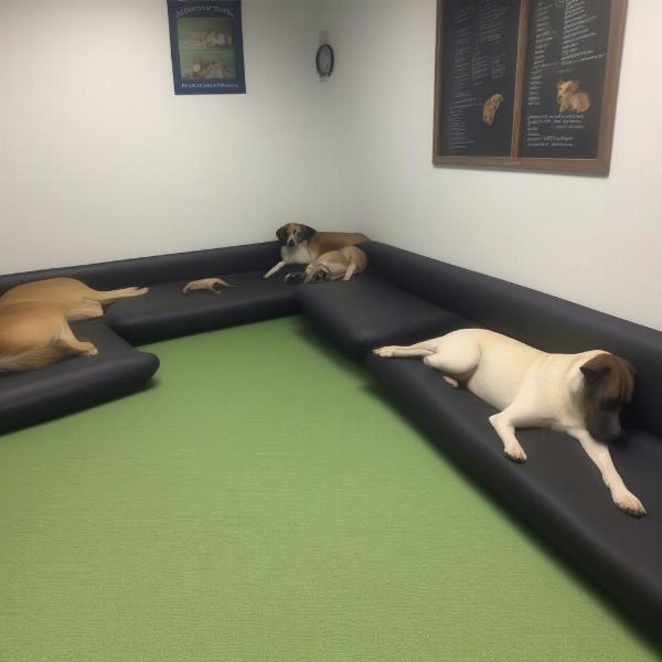 Dogs Resting at Daycare in Schaumburg, IL