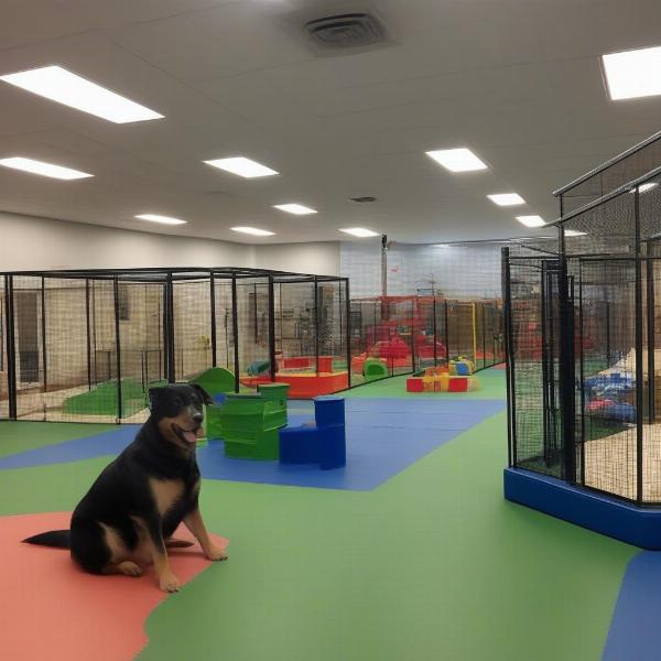 Dog Daycare Play Area in Wisconsin Dells