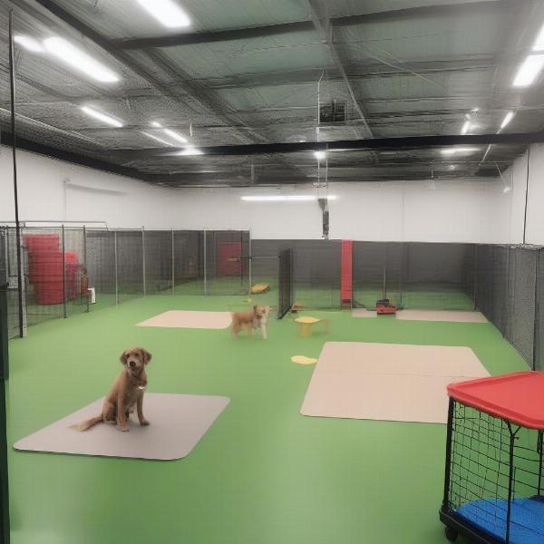 Dog daycare safety features