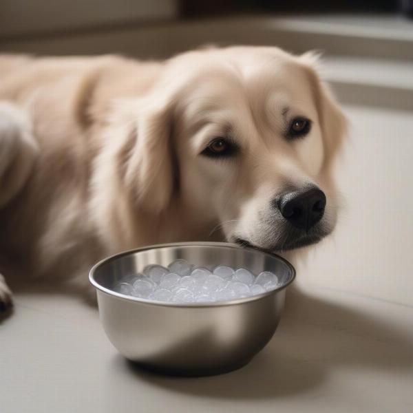 Dog Drinking Seltzer