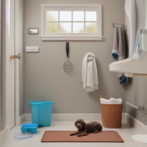 Setting Up a Dog Drying Station