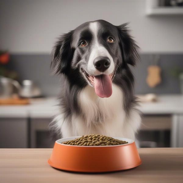 Dog Eating Dr. John Hypoallergenic Dog Food