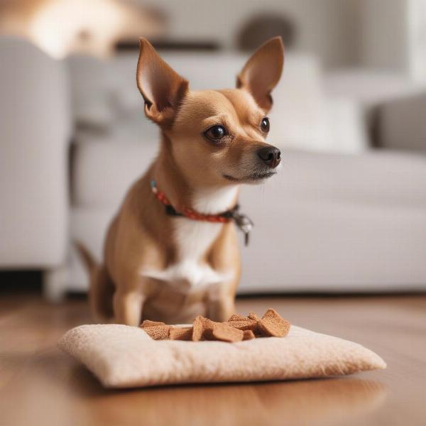 Dog Enjoying a Healthy Dog Treat