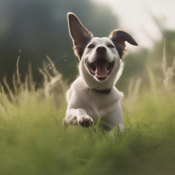 Dog Enjoying Bug-Free Outdoors