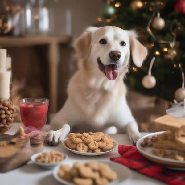 Dog Enjoying Dog-Friendly Treats