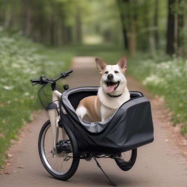 Dog Enjoying Ebike Ride