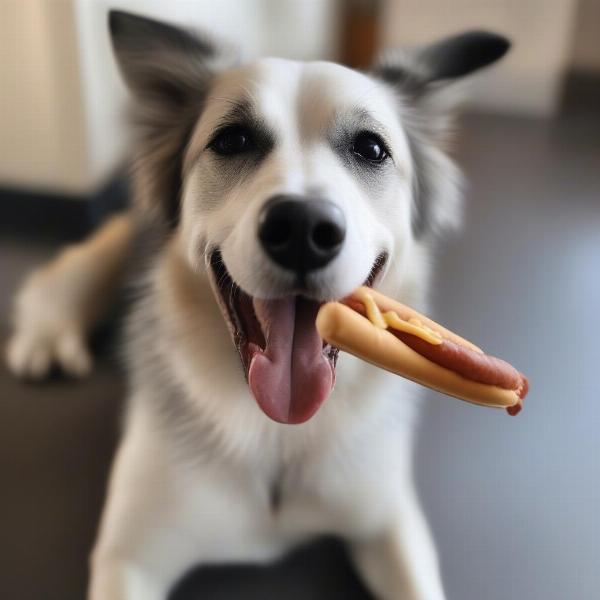 Dog Enjoying Gluten-Free Treat