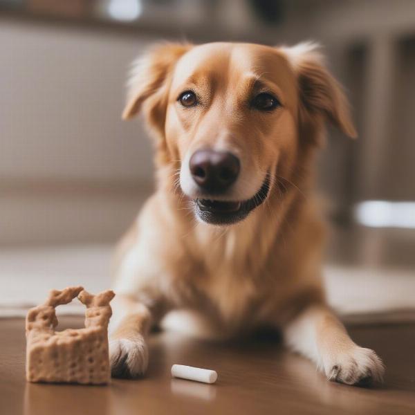 Dog Enjoying Joint Treats