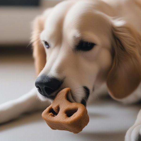 Dog Enjoying Whimzees Treat