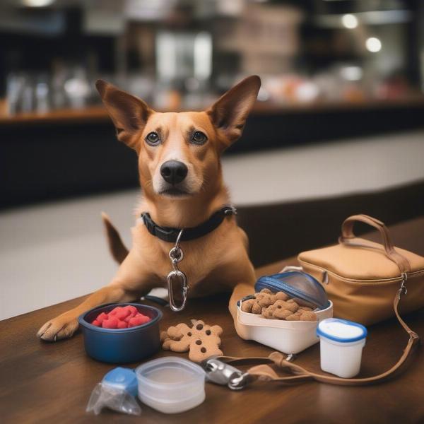 Essential items for dining out with your dog