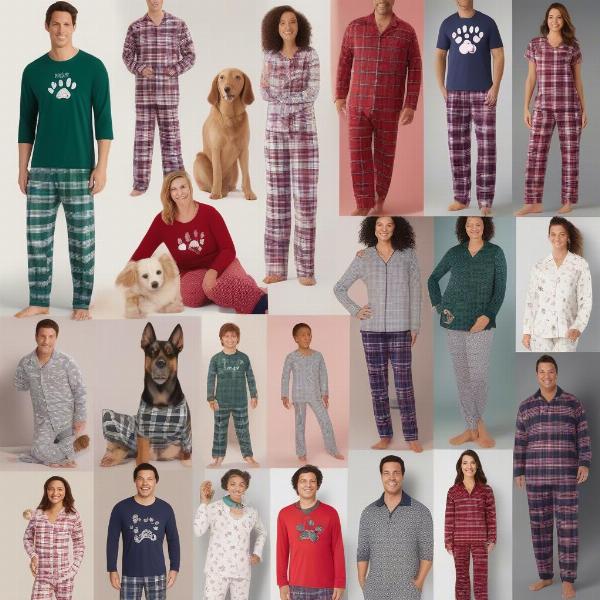 Dog and Family Matching Pajamas Styles