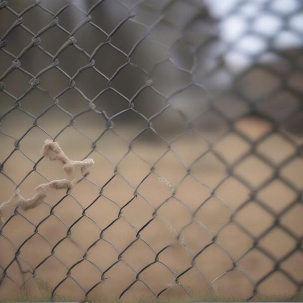 Dog fence with coyote rollers and dig guard