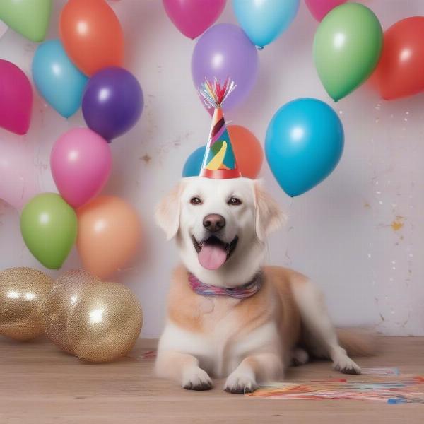 Dog First Birthday Photo Booth Props