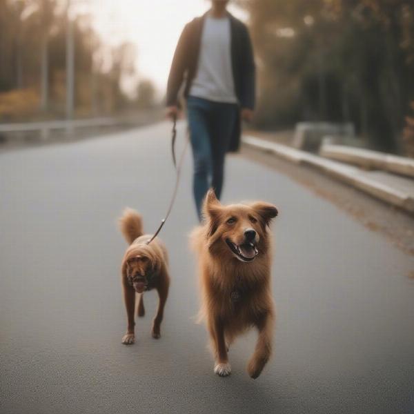 Dog Following Owner Out of Companionship