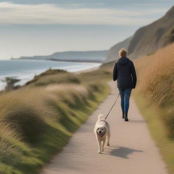 Dog enjoying activities near a 1770 caravan park