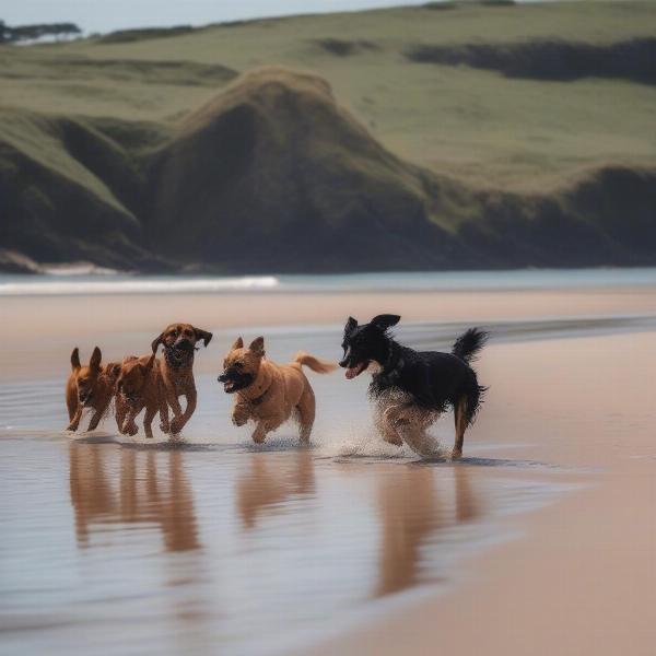 Dog-friendly beaches in Devon where dogs can play and enjoy the water.