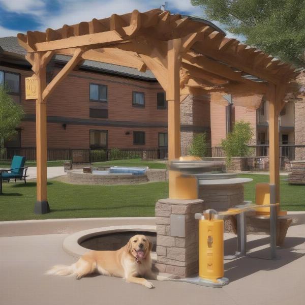 Dog-friendly amenities at a hotel in Colorado