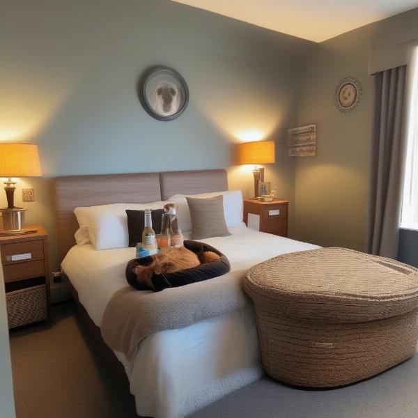 Dog-friendly hotel room in Chester