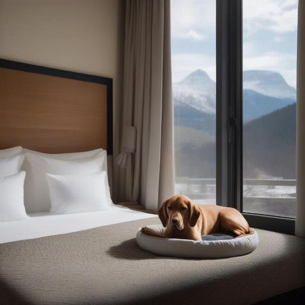 Dog-friendly hotel room in Highlands, NC