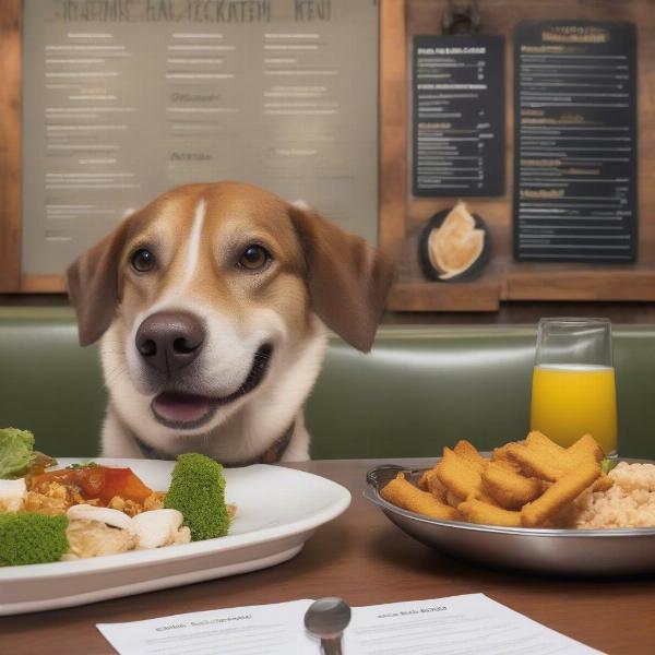 Dog-friendly menu options in Bar Harbor