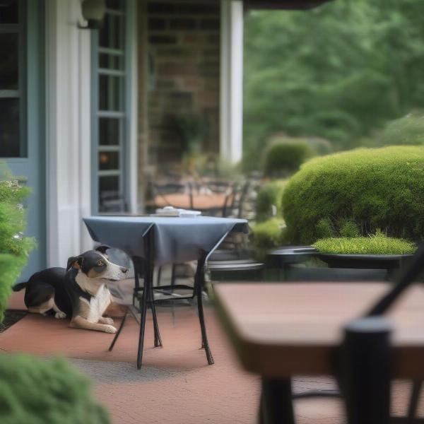 Dog-friendly patio in Blue Ridge, GA