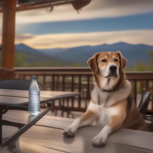 Dog-friendly patio in Durango, Colorado