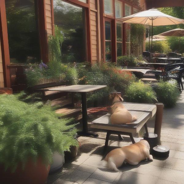 Dog-friendly patio in Eugene Oregon