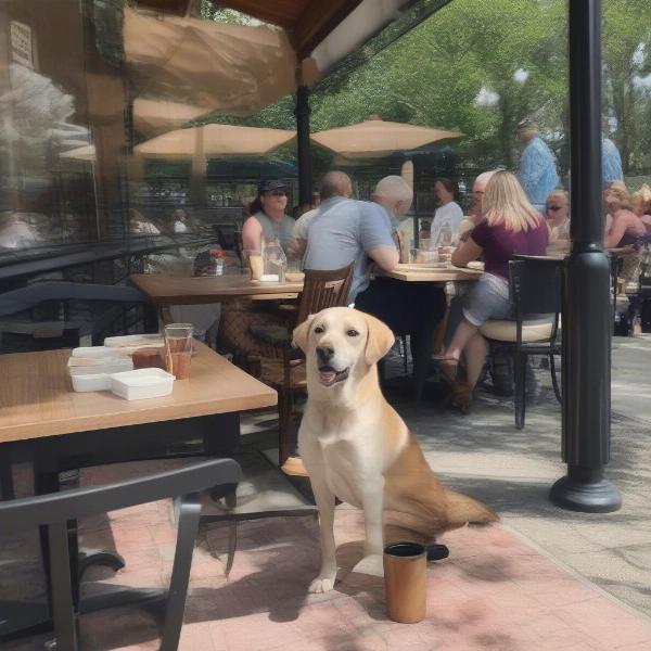 Dog-friendly patio in Louisville