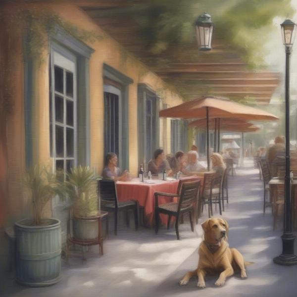 Dog-friendly patio in St. Augustine