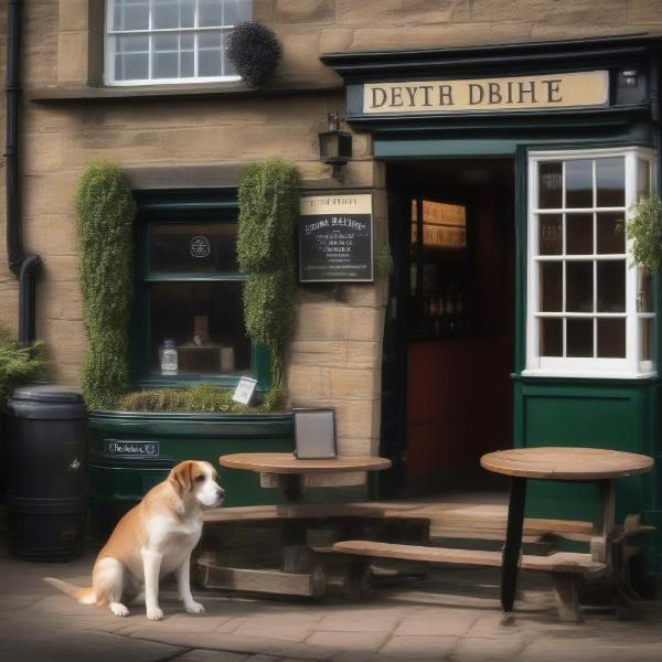 Dog-friendly pub in Derbyshire with outdoor seating