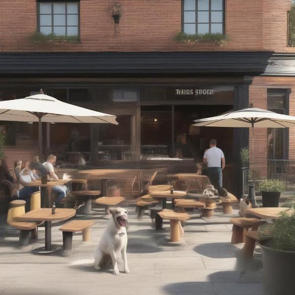 Dog-friendly pub with outdoor seating