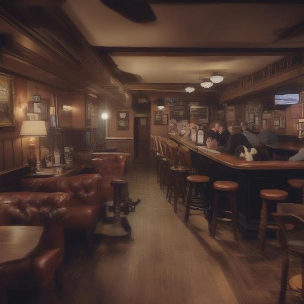 Cozy interior of a dog-friendly pub in Stoke on Trent