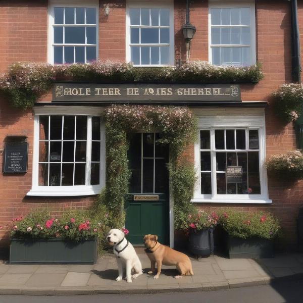 Dog-friendly pub in Worcester exterior