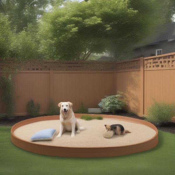 Dog-Friendly Zone in a Yard