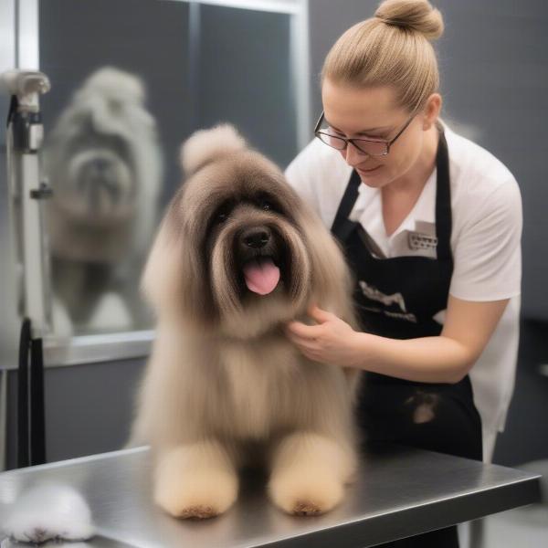 Dog groomer working in Rugby