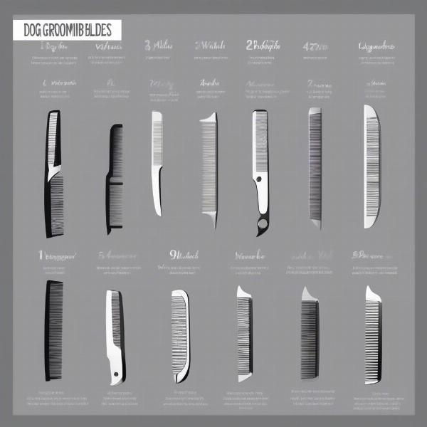 Dog Grooming Blade Chart