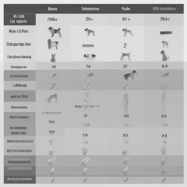 Dog Grooming Blade Length Chart