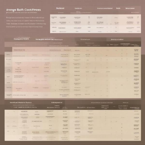 Dog Grooming Price Comparison Chart