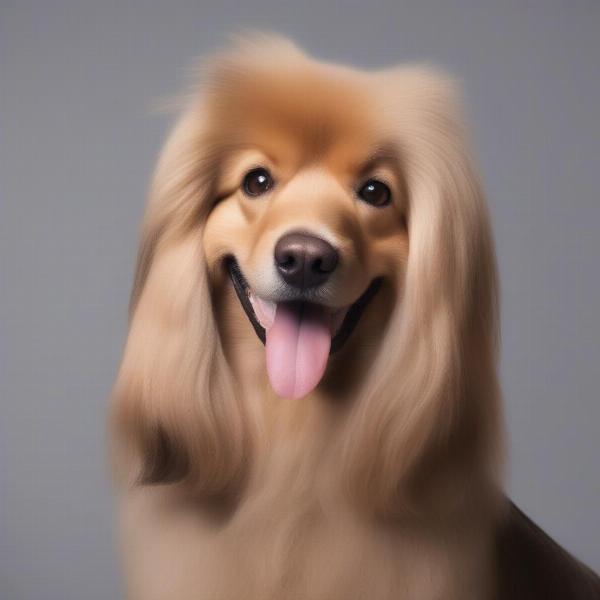 A happy dog after a grooming session in Redditch.