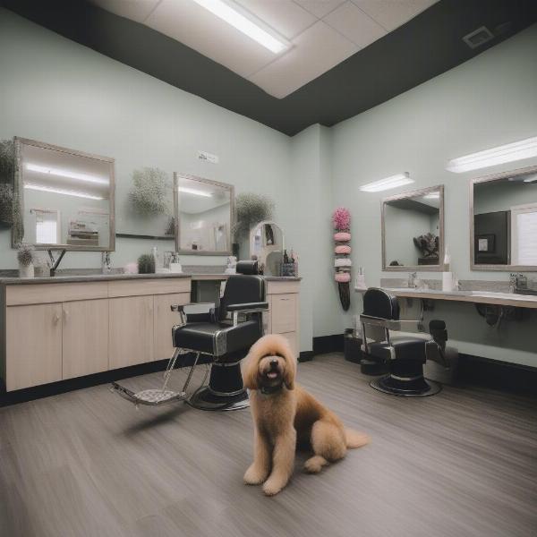 Interior of a dog grooming salon in Sandy, Utah