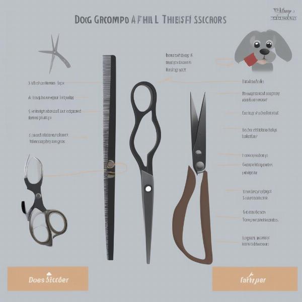 Different Types of Dog Grooming Scissors