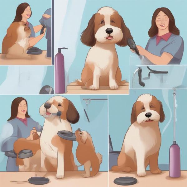 A Typical Dog Grooming Session