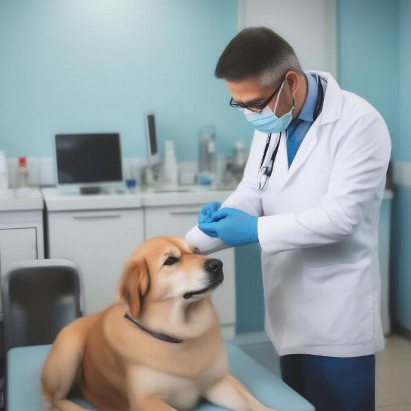 Dog Guardian at the Vet