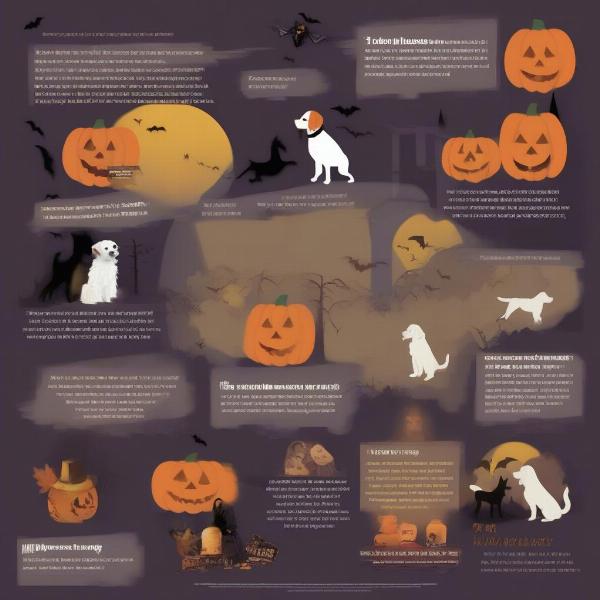 Infographic about dog Halloween safety tips