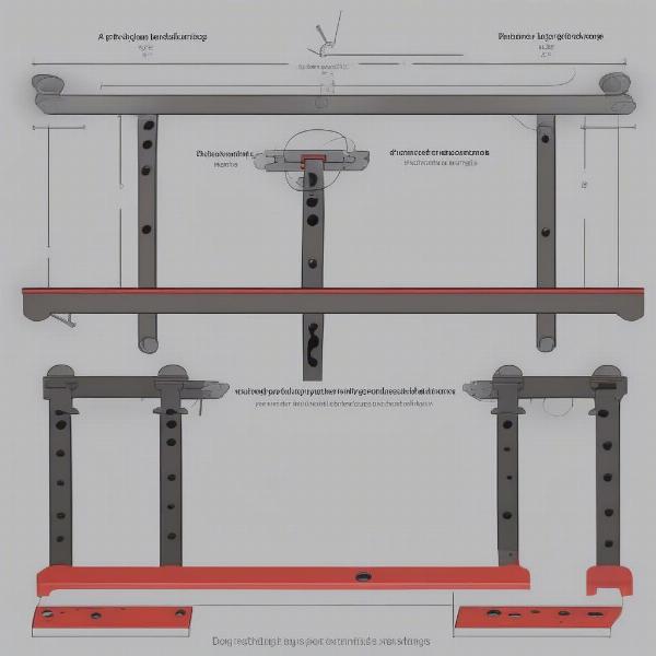 Setting up dog hole clamps on a workbench