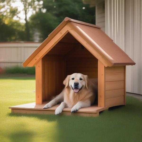 Dog House with AC in Summer