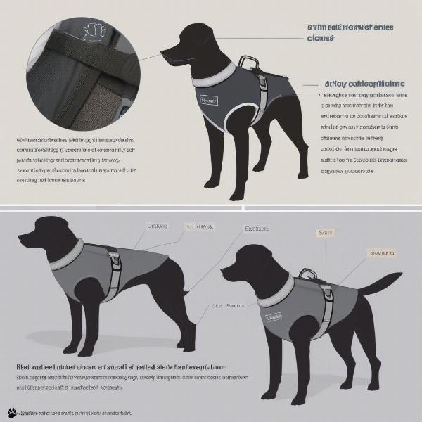 Dog Jacket with Built-in Harness Features