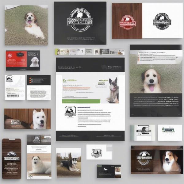 Dog Kennel Logo Usage Examples