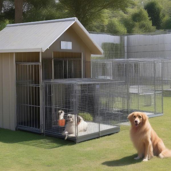 Dog kennel sizes in El Paso