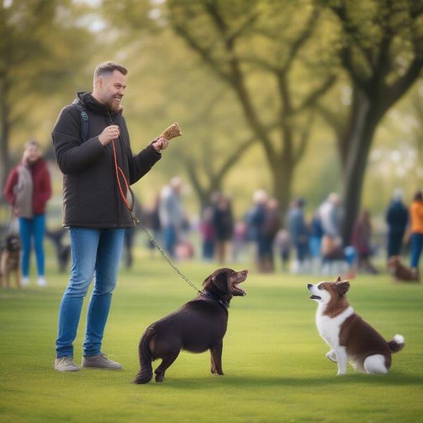 Dog Lead Training with Distractions